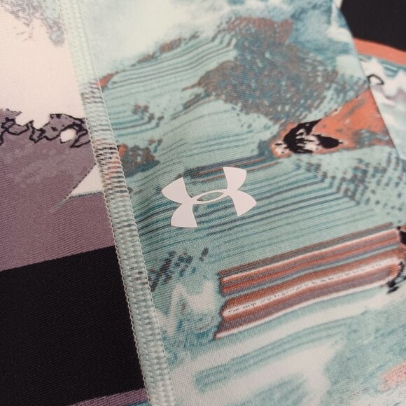 Under‎ Armour Womens Watercolor Print Ankle Leggings Active Yoga Size Medium - Picture 9 of 11